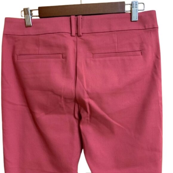 NWT LOFT Women's Double Button Skinny Ankle Pant Raspberry Size 6 - Picture 8 of 12